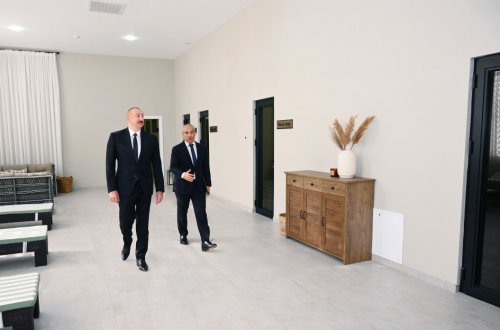 Prezident Səməd Vurğun adına Yaradıcılıq Evinin açılışında - FOTOLAR