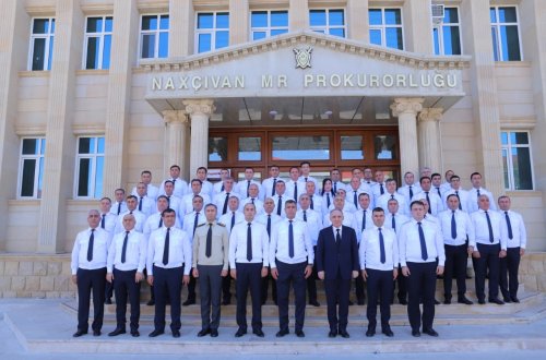 Baş prokuror Naxçıvan Muxtar Respublikası Prokurorluğunda əməliyyat müşavirəsi keçirib