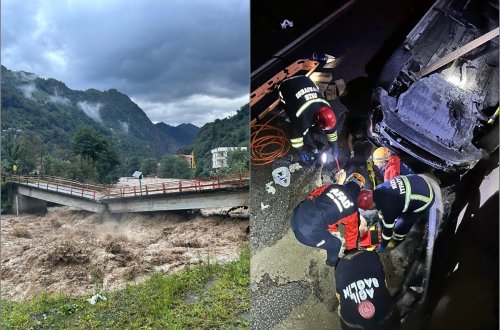 Rizedə təbii fəlakət: Leysan dörd rayonu selə qərq etdi