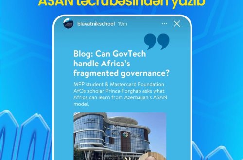 Oksford Universitetinin tələbəsi ASAN təcrübəsindən yazıb