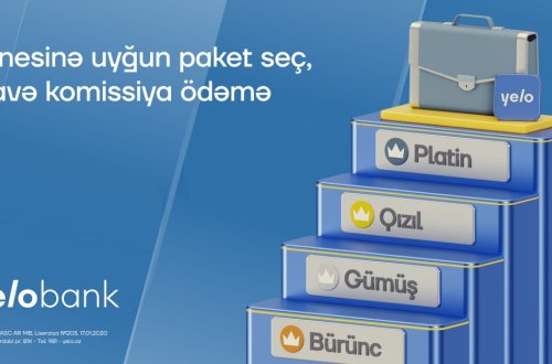 Yelo Bank bizneslərin ehtiyacına uyğun tarif paketləri təqdim edir