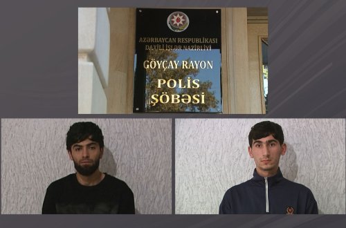 Göyçayda soyğunçuluq edən şəxslər saxlanılıblar