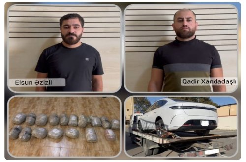 Masallıda narkotiki evakuatorla daşımağa cəhd edən şəxslər tutulub