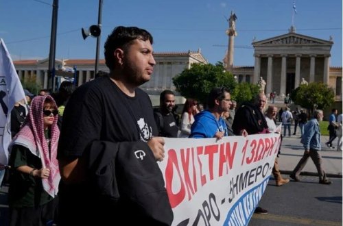 Yunanıstanda yeni əmək qanununa qarşı ümumi tətil keçirilib