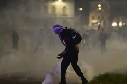 İtaliya-İsrail matçına etirazlarda 13 nəfər yaralanıb