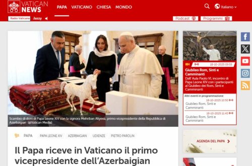 Birinci xanımın Roma Papası ilə görüşünü işıqlandırdılar - FOTOLAR