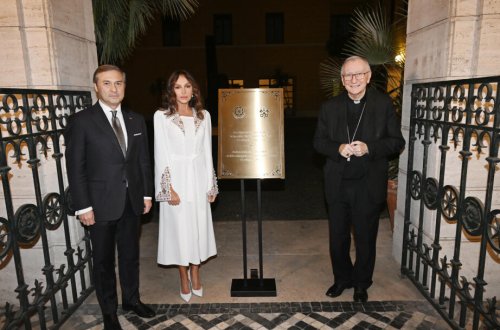 Azərbaycanın Müqəddəs Taxt-Tacdakı səfirliyinin inzibati ofisi açılıb, Mehriban Əliyeva tədbirdə iştirak edib - FOTO