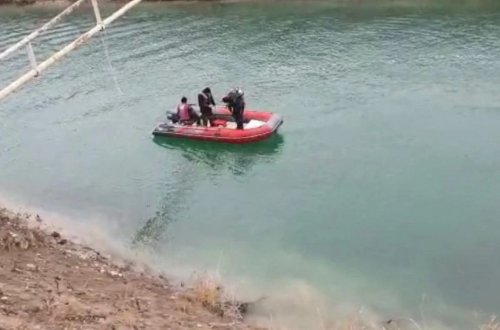 Yuxarı Şirvan kanalında bir nəfər batıb