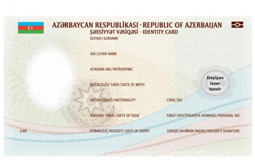 Azərbaycanda yeni şəxsiyyət vəsiqələrinin verilməsinə BAŞLANILDI - FOTO