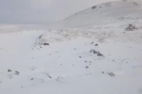 Laçına qar yağır -FOTO