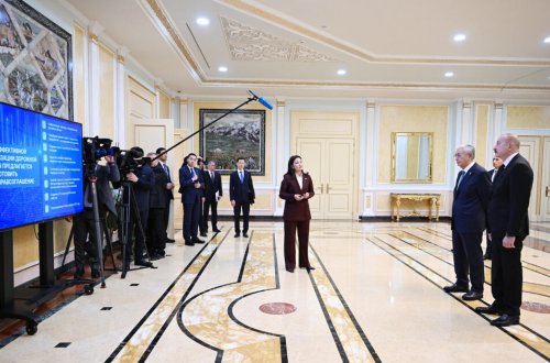 İlham Əliyevin və Tokayevin iştirakı ilə “Orta dəhlizin inkişafı” birgə layihəsinin təqdimatı oldu - FOTO