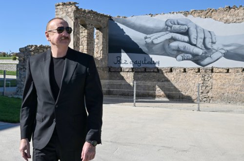 Prezident Cəbrayıldadır - FOTOLAR