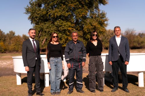 Leyla və Arzu Əliyevalar Qaxda açılışda - Fotolar