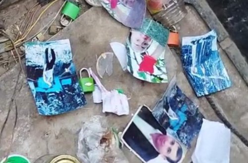 Qazaxda qəbiristanlıqda qəribə hadisə – məzarın yanında cadu tapıldı - VİDEO - FOTO