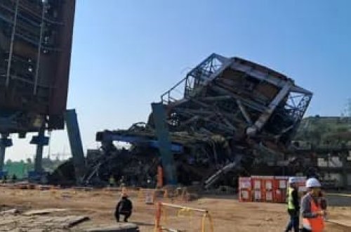 İstilik elektrik stansiyası çökdü, 7 nəfər dağıntılar altında qaldı