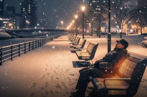 Tokioda küçədə yaşayan evsizlər üçün günəşlə qızdırılan skamyalar quraşdırılıb