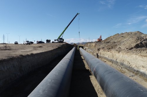 Zığ-Hövsan kanalizasiya kollektoru tikilir - Videoreportaj