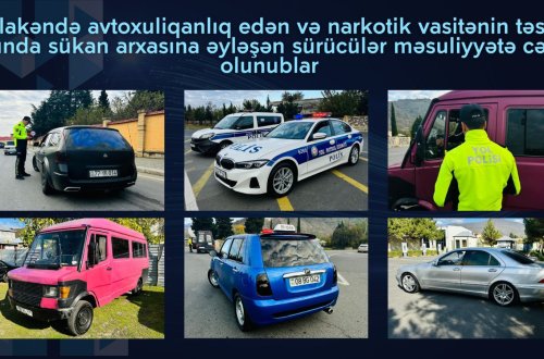 Balakəndə avtoxuliqanlıq edən sürücülər məsuliyyətə cəlb olundu