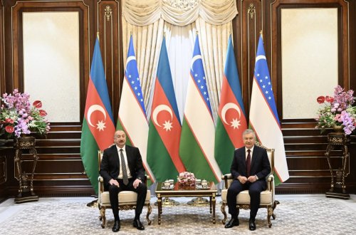 Azərbaycan və Özbəkistan prezidentlərinin təkbətək görüşü olub