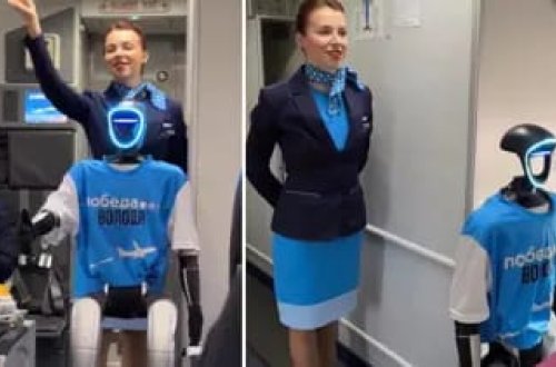 Rusiya aviaşirkəti dünyada ilk dəfə robot stüardessa sınaqdan keçirib