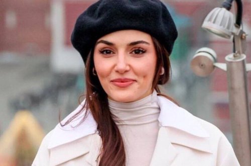 Hande Erçel Moskvada izdihamla qarşılandı - VİDEO