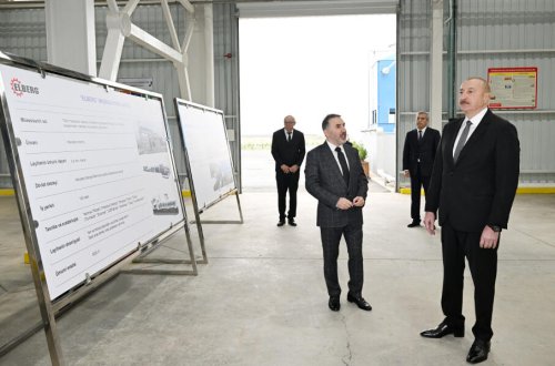 Prezident “AZWOOL” mineral daş yunu zavodunun açılışında iştirak edib - FOTO