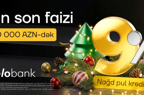 Yeni il ərəfəsində Yelo Bank-dan möhtəşəm kampaniya – illik 9%-dən!