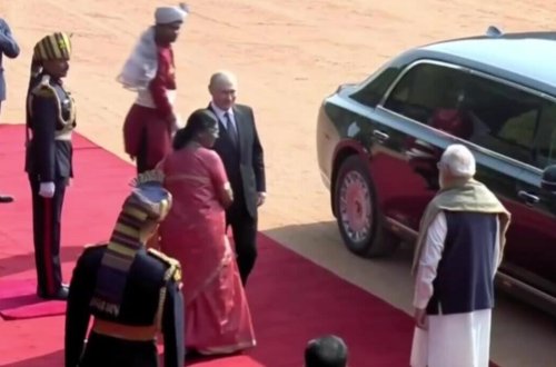 Putini Hindistanda belə qarşıladılar - VİDEO