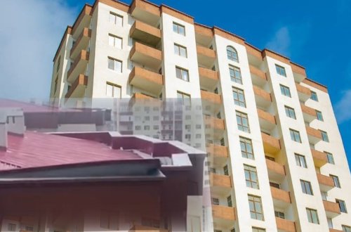 “Aviq MTK”nın YARARSIZ BİNALARI: Yağış suları mənzillərə dolur – VİDEO