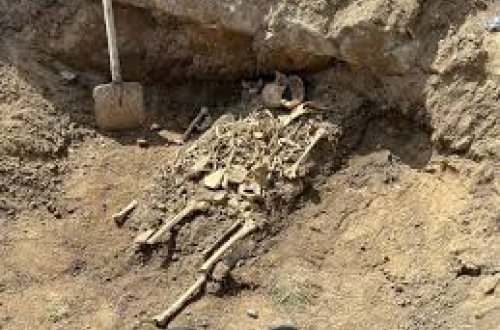 Ağdam şəhərində insan skeletinin qalıqları aşkar edilib