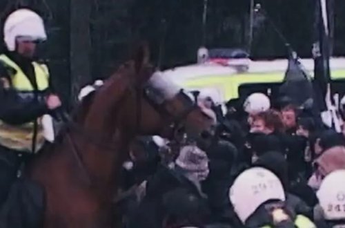 İsveçdə neonasistlər 15 ildən sonra yenidən küçələrə çıxıblar