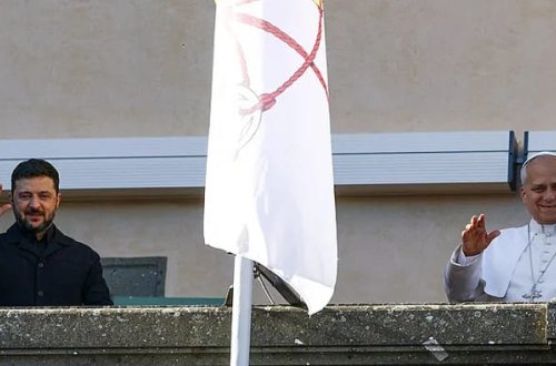 Zelenski Papa XIV Leo ilə görüşüb