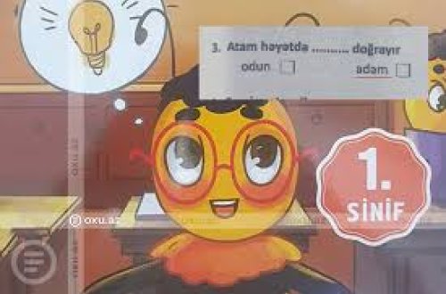 İbtidai sinif üçün vəsaitdə TÜKÜRPƏDƏN TAPŞIRIQ: 