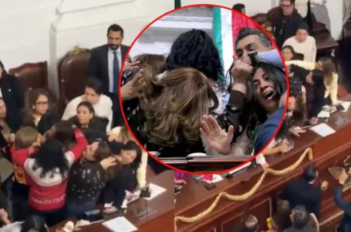 Mexiko Konvensiyasında dava düşüb: Üzvlər bir-birinin saçını yolub