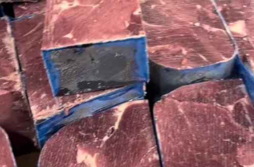 Bakıda ucuz qiymətə qəribə formalı ətlər satışa çıxarıldı - VİDEO