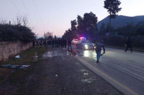 Astarada baş verən qəzanın görüntüləri yayıldı - VİDEO