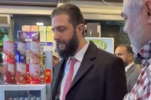 Suriya prezidenti Şəra Dəməşq bazarında alış-veriş edib