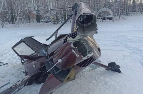 Rusiyada helikopter qəzaya uğrayıb: 2 nəfər ölüb
