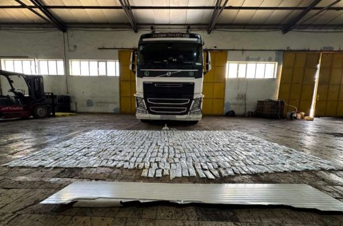 Naxçıvan gömrüyündə 39 kiloqramdan artıq heroin aşkarlandı - FOTOLAR