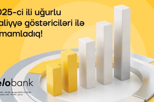 Yelo Bank 2025-ci ili aktivlərin və depozitlərin əhəmiyyətli artımı ilə tamamlayıb