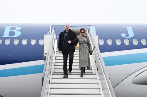 Prezident Davos Forumunda iştirak etmək üçün İsveçrəyə səfərə gəlib - FOTOLAR