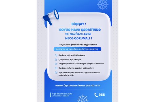 Qış aylarında görülən vacib işlər və abonentlərə müraciət