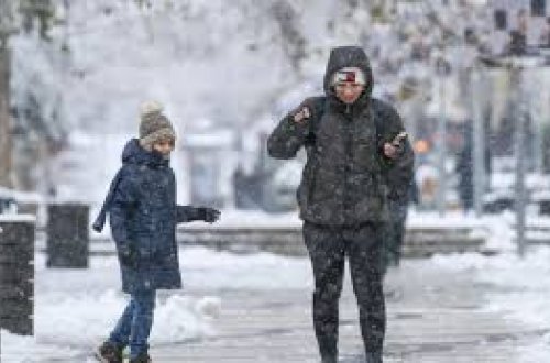 Qarlı havada xəsarət alanların sayı açıqlandı