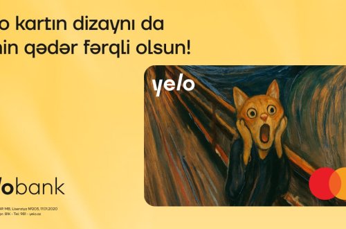 Ödənişlərini Yelo kartla zövqlü et!