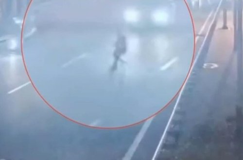 Bakıda qadının öldüyü hadisənin anbaan görüntüləri - VİDEO