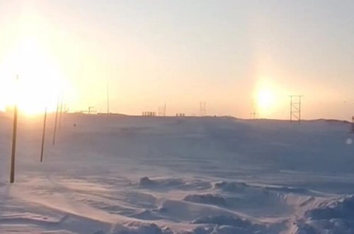 Saxalində səmada iki Günəş görünüb