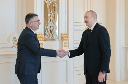 Prezident İsrail XİN rəhbərini qəbul etdi - FOTOLAR