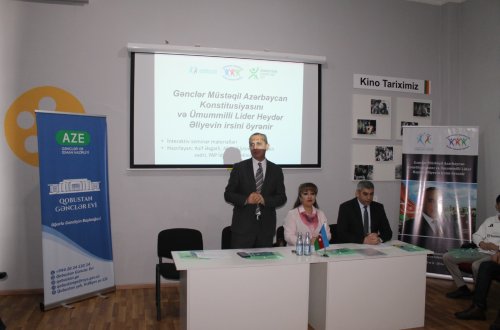 Qobustan gənclər üçün Azərbaycan Konstitusiyası və Ümummilli Lider Heydər Əliyevin irsi mövzusunda maarifləndirici seminar keçirildi