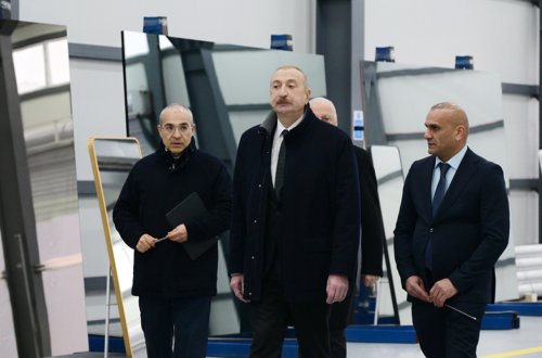 Prezident Sumqayıtda açılışda iştirak etdi - Fotolar