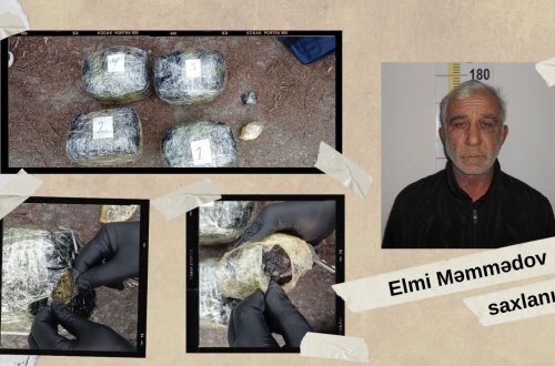 Keçmiş məhkumdan 5 kiloqrama yaxın narkotik vasitə aşkarlandı
